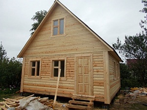 Дом из профилированного бруса 6х6 по проекту "Гостемил"