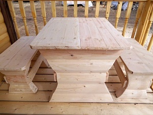 Мебель для террас из массива сосны